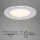 BRILONER THIN 3er Set LED Einbaustrahler | Matt-Chrom, IP44 & Ultraflach