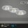Einbauleuchte Briloner 3er Set LED IP44 Matt-Silber Spot Einbaulampe