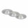 Einbauleuchte Briloner 3er Set LED IP44 Matt-Silber Spot Einbaulampe