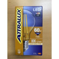 Leuchtmittel Attralux LED E27 7,5W 806Lm Filament 2700K