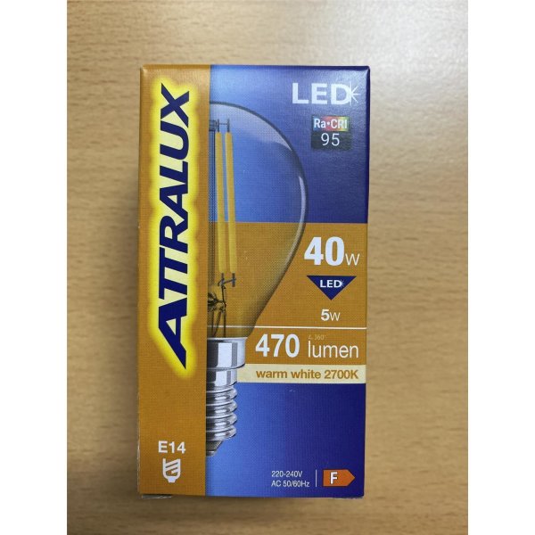 Leuchtmittel Attralux LED E14 5W 470lm Filament 2700K