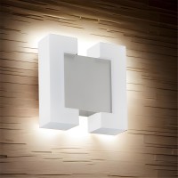 Außenleuchte Eglo Sitia LED Wandleuchte IP44 Weiß Gartenlampe