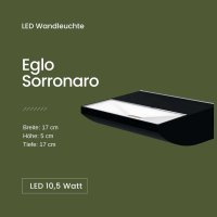 Außenleuchte Eglo Sorronaro LED Schwarz IP44...