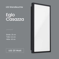 Außenleuchte Eglo Casazza LED Wandleuchte IP44...