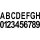 Telefunken Outdoor Numbers Selbstklebendes Hausnummern-Set Schwarz