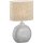 Tischleuchte Fischer & Honsel Foro Beige-Silber Tischlampe B-Ware