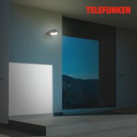 Außenleuchte Telefunken Schwarz IP44 LED 7,5 Watt 4000K Wandlampe Außenlampe