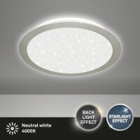 Deckenleuchte Briloner 12 Watt LED Sternenhimmel...