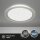 Deckenleuchte Briloner 12 Watt LED Sternenhimmel Nickelmatt Deckenlampe Backlight 31 cm