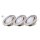 LED Einbauleuchten Fit, Nickelmatt, Bohrloch 6,8 cm, 3x3W, 3000K, schwenkbar – Briloner