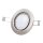 LED Einbauleuchten Fit, Nickelmatt, Bohrloch 6,8 cm, 3x3W, 3000K, schwenkbar – Briloner