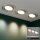 Einbauleuchte Briloner Flat In LED Einbaulampe 3er Set Nickelmatt 9 W Neutralweiß schwenkbar
