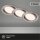 Einbauleuchte Briloner Flat In LED Einbaulampe 3er Set Nickelmatt 9 W Neutralweiß schwenkbar