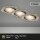LED Einbaulampen Slide, Nickelmatt, Bohrloch 6,8 cm, 3x3,5W, 3000K, schwenkbar – Briloner
