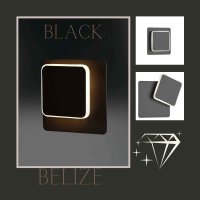 Wandleuchte Wofi Belize LED 4,5W schwarz Wandlampe modern...