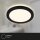 Briloner LED Einbauleuchten 3er Set Schwarz IP44 Backlight-Effekt Flach Ø8,6cm 3x3W Warmweiß