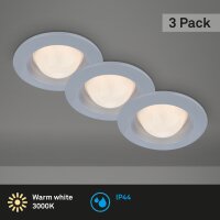 Einbauleuchten Briloner 3er Set Chrom-matt LED Einbauspot...