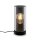 Tischleuchte Briloner Schwarz mit Rauchglas Tischlampe