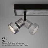Strahler Briloner Silver Crafted 3er Spot 4,9 Watt LED...