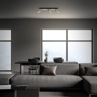Strahler Briloner Silver Crafted 3er Spot 4,9 Watt LED GU10 Deckenlampe Deckeleuchte