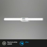 Spiegelleuchte Briloner 9 Watt LED Wandlampe IP44 4000K...
