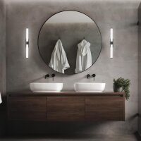 Spiegelleuchte Briloner 6 Watt LED Badleuchte Schwarz 40 cm Badlampe