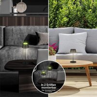 Briloner LED RGB Akku-Tischleuchte 7466015 – Kabellose Touchlampe mit Farbwechsel, schwarz, 2,6 W