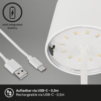 Akku-Leuchte Briloner LED weiß Dimmbar Akku-Lampe