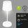 Akku-Tischlampe Akku-Leuchte, Weiß, 2,6 Watt, 3000K, dimmbar, Ø 10,5 cm – Briloner