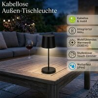 Briloner LED Akku-Tischleuchte 7423015 – Kabellose...