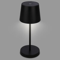 Briloner LED Akku-Tischleuchte 7423015 – Kabellose Touchlampe dimmbar, schwarz, 2,6 W, IP44