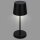 Akku-Tischleuchte, Schwarz, 2,6 Watt, dimmbar, Touchdimmer, IP44, Ø 10,5 cm – Briloner