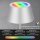 Briloner LED RGB Akku-Tischleuchte 7466018 – Kabellose Touchlampe mit Farbwechsel, silber, 2,6 W
