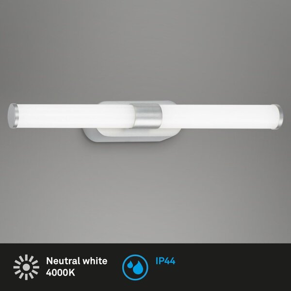 Briloner LED Spiegelleuchte Chrom-Matt 40cm 6W 720lm Neutralweiß IP44