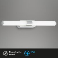 Briloner LED Spiegelleuchte Chrom-Matt 40cm 6W 720lm...