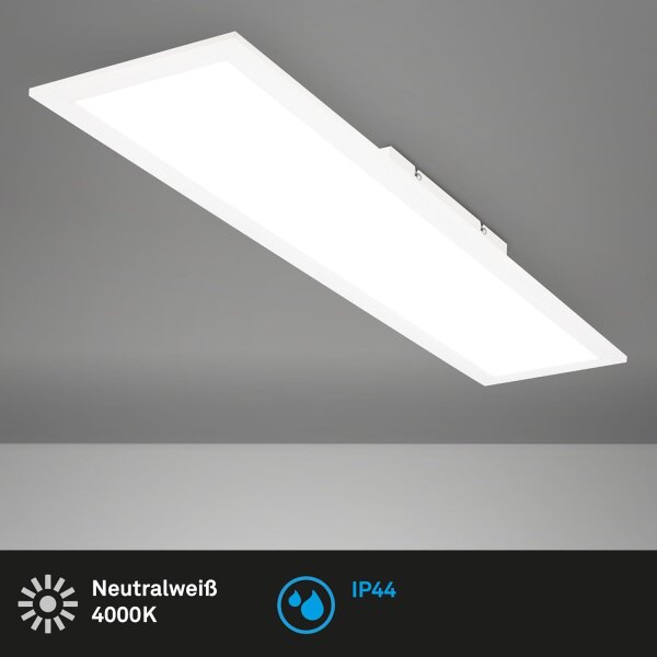 Deckenleuchte Briloner 25 Watt LED Panel IP44 Badleuchte 78 cm Deckenlampe