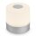 Akku-Leuchte Briloner Mini Tischlampe Silber Touch-Dimmer USB IP44