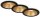 Einbauleuchten Briloner 3 x 4,9 Watt LED Schwarz-Gold Spot Einbaulampen 3000K