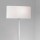 Lampenschirm Textil Oval 53,7 cm Länge Weiß Glänzend E27 für Tisch - & Stehleuchten
