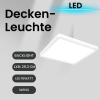 Deckenleuchte LED Panel mit Backlight-Effekt in Stufen...