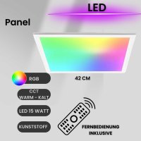 Deckenlampe CCT RGB LED Panel Deckenleuchte dimmbar...