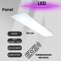 Deckenlampe CCT LED Panel ultra-flach weiß...