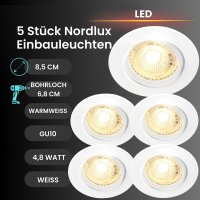 Einbauleuchte Nordlux Octans 5er Set 4,8 Watt LED...