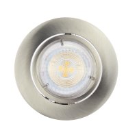 B-Kartonage Einbauleuchte Nordlux Carina Nickelmatt 5 Watt LED dimmbar Einbaulampe Spot