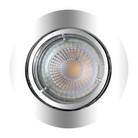 B-Kartonage Einbauleuchte Nordlux Carina 3er Set LED dimmbar Chrom 5 Watt Spot Einbaulampe