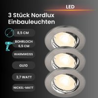 Einbauleuchte Nordlux Canis 3er Set LED Einbaulampe Spot...