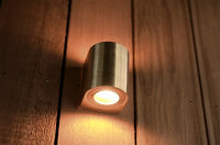 B-Kartonage Außenleuchte Nordlux Canto Messing LED Gartenlampe Wandlampe