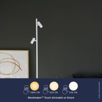 B-Kartonage Stehlampe Nordlux Omari LED Leseleuchte Weiß 2 x 3,2 Watt Stehleuchte
