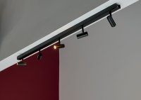B-Kartonage Strahler Nordlux Omari LED Spot Schwarz dimmbar über Lichtschalter 5 x 3,2 Watt Deckenlampe