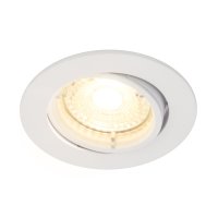 B-Kartonage Einbauleuchte Nordlux Carina  Weiß LED 5 Watt dimmbar Einbaulampe Spot